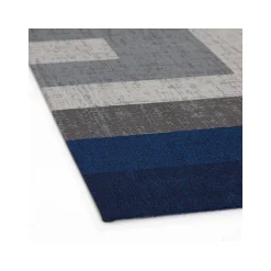 Anji Mountain Chair Mats<Rug'd Ponca Carpet & Hard Floor Chair Mat, 36" x 48", Blue/Gray Polyester (AMB9039)