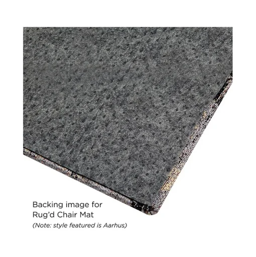 Anji Mountain Chair Mats<Rug'd Ponca Carpet & Hard Floor Chair Mat, 36" x 48", Blue/Gray Polyester (AMB9039)