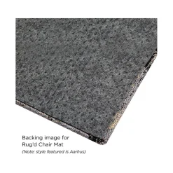 Anji Mountain Chair Mats<Rug'd Prizm Red Carpet & Hard Floor Chair Mat, 36" x 48", Gray/Red (AMB9107)