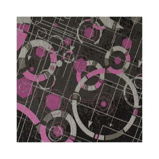 Anji Mountain Chair Mats<Rug'd Refracted Carpet & Hard Floor Gaming Chair Mat, 36" x 48", Gray/Purple (AMB9113)