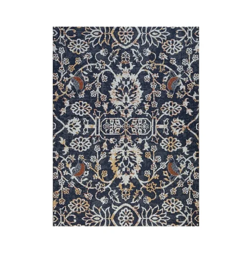 Anji Mountain Chair Mats<Rug'd Robin Carpet & Hard Floor Chair Mat, 36" x 48", Gray/Orange (AMB9018)