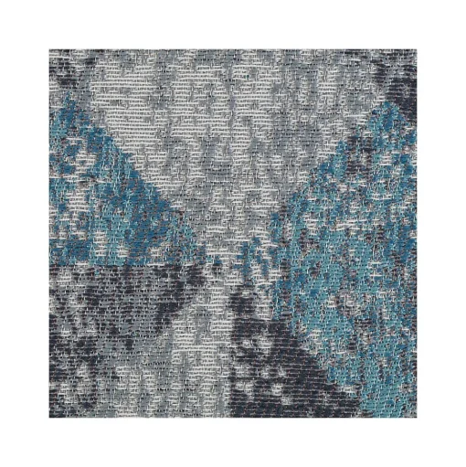 Anji Mountain Chair Mats<Rug'd Tromso Carpet & Hard Floor Chair Mat, 36" x 48", Blue/Black/Gray (AMB9035)