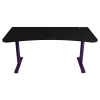 Arozzi Computer Desks<Arena 63"W Gaming Desk, Deep Purple/Black (ARENA-NA-DP-BK)