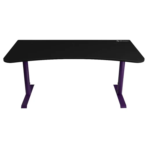 Arozzi Computer Desks<Arena 63"W Gaming Desk, Deep Purple/Black (ARENA-NA-DP-BK)