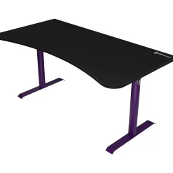 Arozzi Computer Desks<Arena 63"W Gaming Desk, Deep Purple/Black (ARENA-NA-DP-BK)