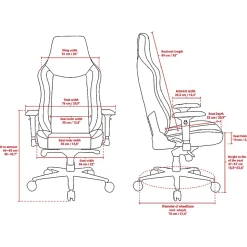 Arozzi Gaming Chairs<Vernazza Faux Leather Ergonomic Rocker Gaming Chair, Pure Black (VERNAZZA-XL-SPU-PBK)
