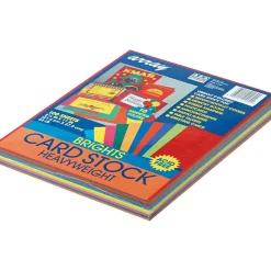 Array Card Stock<65 lb. Cardstock Paper, 8.5" x 11", Assorted Colors, 100 Sheets/Pack (101169)