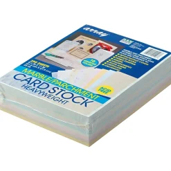 Array Card Stock<65 lb. Cardstock Paper, 8.5" x 11", Assorted Colors, 250 Sheets/Pack (PAC101196)