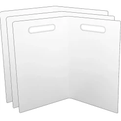 Ashley Dry Erase<Folding Magnetic Whiteboard, 14" x 18", 3/Bundle (ASH60000-3)