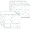 Ashley Dry Erase<Productions® Smart Poly® PosterMat Pals® Space Savers Shapes Tracing, 13" x 9.5", Pack of 10 (ASH97018)