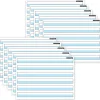 Ashley Dry Erase<Productions® Smart Poly® PosterMat Pals® Handwriting, 1" Ruling, Blue, 13" x 9.5", Pack of 10 (ASH97015)