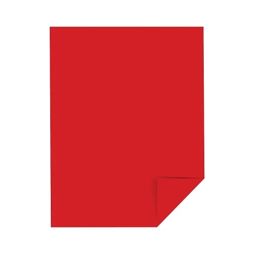 Astrobrights Card Stock<65 lb. Cardstock Paper, 8.5" x 11", Re-Entry Red, 250 Sheets/Pack (22751)