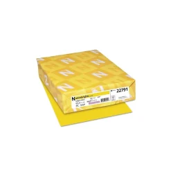 Astrobrights Card Stock<65 lb. Cardstock Paper, 8.5" x 11", Sunburst Yellow, 250 Sheets/Pack (WAU22791)