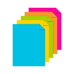 Astrobrights Card Stock<65 lb. Cardstock Paper, 8.5" x 11", Bright Assortment, 250 Sheets/Pack (99904)