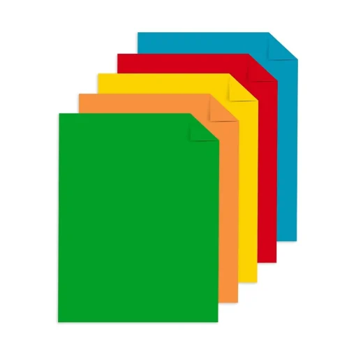 Astrobrights Card Stock<65 lb. Cardstock Paper, 8.5" x 11", Primary Assortment, 100 Sheets/Ream (91646)