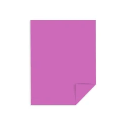Astrobrights Card Stock<65 lb. Cardstock Paper, 8.5" x 11", Outrageous Orchid, 250 Sheets/Pack (WAU21951)