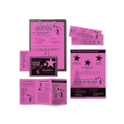 Astrobrights Card Stock<65 lb. Cardstock Paper, 8.5" x 11", Outrageous Orchid, 250 Sheets/Pack (WAU21951)