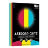 Astrobrights Card Stock<65 lb. Cardstock Paper, 8.5" x 11", Primary Power Assortment, 150 Sheets/Pack (91048)