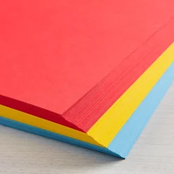 Astrobrights Card Stock<65 lb. Cardstock Paper, 8.5" x 11", Primary Power Assortment, 150 Sheets/Pack (91048)