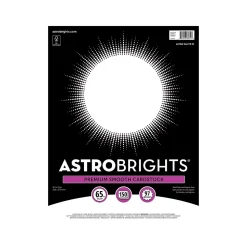 Astrobrights Card Stock<65 lb. Cardstock Paper, 8.5" x 11", Astro White, 150 Sheets/Pack (98251)