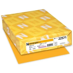 Astrobrights Multipurpose Paper<30% Recycled Colored Paper, 24 lbs., 8.5" x 11", Galaxy Gold, 500 Sheets/Ream (22571)