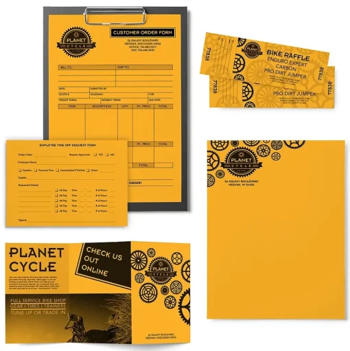 Astrobrights Multipurpose Paper<30% Recycled Colored Paper, 24 lbs., 8.5" x 11", Galaxy Gold, 500 Sheets/Ream (22571)