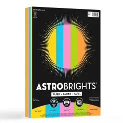 Astrobrights Multipurpose Paper<Colored Paper, 24 lbs., 8.5" x 11", Radiant Assortment, 300 Sheets/Ream (91642)