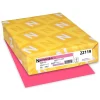 Astrobrights Multipurpose Paper<Colored Paper, 24 lbs., 8.5" x 11", Plasma Pink, 500 Sheets/Ream (22119)