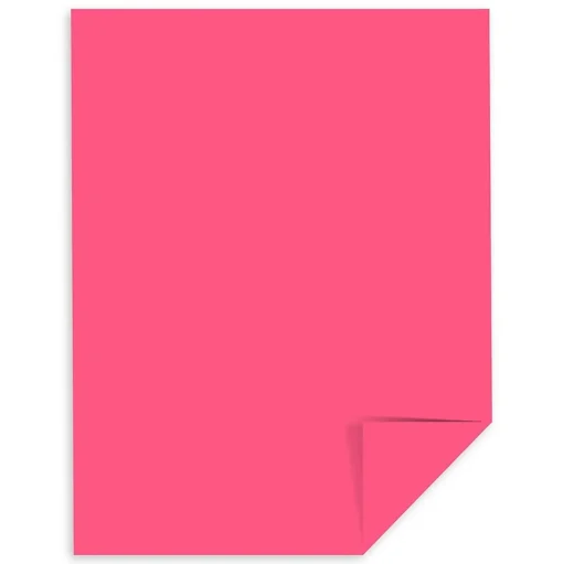 Astrobrights Multipurpose Paper<Colored Paper, 24 lbs., 8.5" x 11", Plasma Pink, 500 Sheets/Ream (22119)