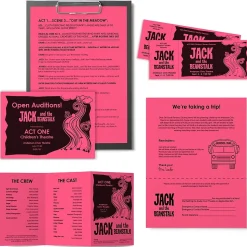 Astrobrights Multipurpose Paper<Colored Paper, 24 lbs., 8.5" x 11", Plasma Pink, 500 Sheets/Ream (22119)