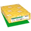 Astrobrights Multipurpose Paper<Colored Paper, 24 lbs., 8.5" x 11", Gamma Green, 500 Sheets/Ream (22541)