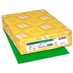 Astrobrights Multipurpose Paper<Colored Paper, 24 lbs., 8.5" x 11", Gamma Green, 500 Sheets/Ream (22541)