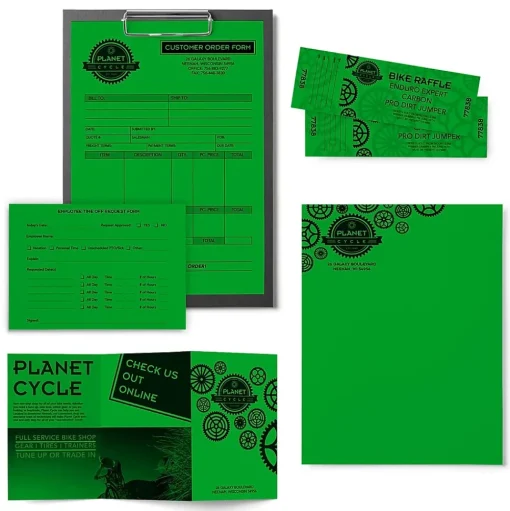 Astrobrights Multipurpose Paper<Colored Paper, 24 lbs., 8.5" x 11", Gamma Green, 500 Sheets/Ream (22541)