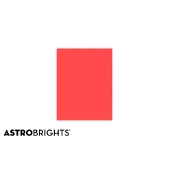 Astrobrights Multipurpose Paper<Colored Paper, 24 lbs., 8.5" x 11", Rocket Red, 500 Sheets/Ream (22641)