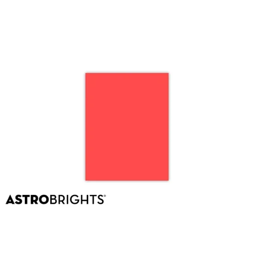 Astrobrights Multipurpose Paper<Colored Paper, 24 lbs., 8.5" x 11", Rocket Red, 500 Sheets/Ream (22641)