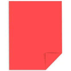 Astrobrights Multipurpose Paper<Colored Paper, 24 lbs., 8.5" x 11", Rocket Red, 500 Sheets/Ream (22641)