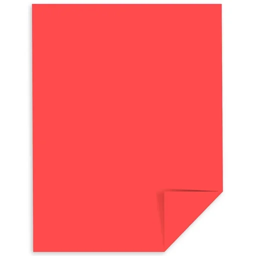Astrobrights Multipurpose Paper<Colored Paper, 24 lbs., 8.5" x 11", Rocket Red, 500 Sheets/Ream (22641)