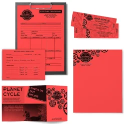 Astrobrights Multipurpose Paper<Colored Paper, 24 lbs., 8.5" x 11", Rocket Red, 500 Sheets/Ream (22641)