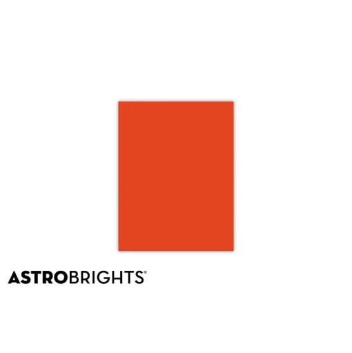 Astrobrights Multipurpose Paper<Colored Paper, 24 lbs., 8.5" x 11", Orbit Orange, 500 Sheets/Ream (22561)