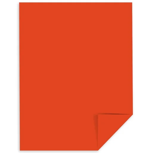 Astrobrights Multipurpose Paper<Colored Paper, 24 lbs., 8.5" x 11", Orbit Orange, 500 Sheets/Ream (22561)