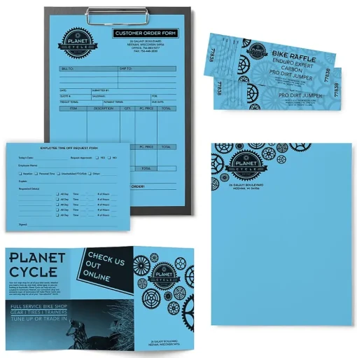 Astrobrights Multipurpose Paper<Colored Paper, 24 lbs., 8.5" x 11", , 500 Sheets/Ream (22521/21528)