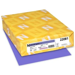 Astrobrights Multipurpose Paper<Colored Paper, 24 lbs., 8.5" x 11", Venus Violet, 500 Sheets/Ream (22081)