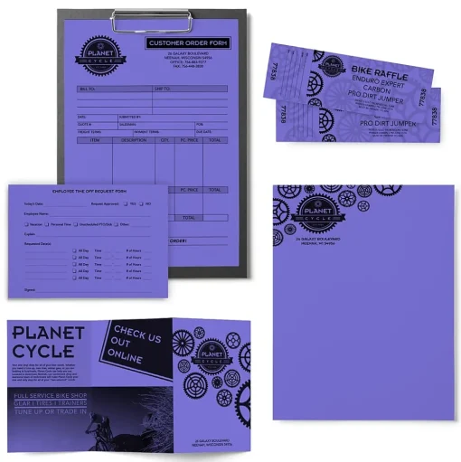 Astrobrights Multipurpose Paper<Colored Paper, 24 lbs., 8.5" x 11", Venus Violet, 500 Sheets/Ream (22081)