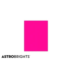 Astrobrights Multipurpose Paper<Colored Paper, 24 lbs., 8.5" x 11", Fireball Fuchsia, 500 Sheets/Ream (22681/21688)