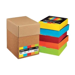 Wausau Paper Multipurpose Paper<Astrobrights Multipurpose Paper, 24 lbs., 8.5" x 11", Assorted, 2500/Carton (22999)