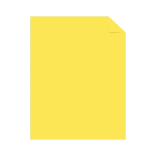 Astrobrights Large Quantity Paper<Punchy Pastels 8.5" x 11" Colored Paper, 24 lbs., Lively Lemon, 200 Sheets/Pack (91739)