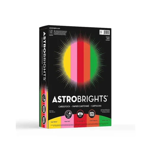Astrobrights Card Stock<Vintage Cardstock Paper, 65 lbs, 8.5" x 11", , 250/Pack (21003/22003)