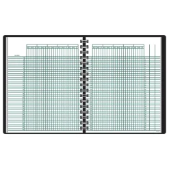 AT-A-GLANCE Accounting & Record Journals<Academic Class Record Book, Undated, 8-1/4" x 10-7/8", Black (80-150-05)