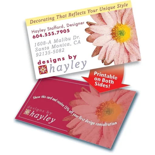 Avery Business Cards<Clean Edge Business Cards, 3.5" x 2", Matte White, 160/Pack (8869)