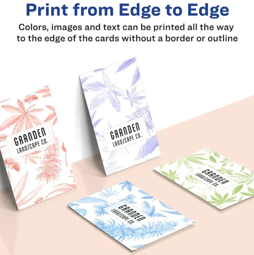 Avery Business Cards<Clean Edge Business Cards, 3.5" x 2", Matte White, 160/Pack (8869)